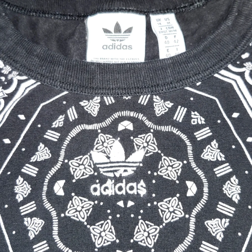Adidas | Women's Black Crop T-shirt - Picture 4 of 5